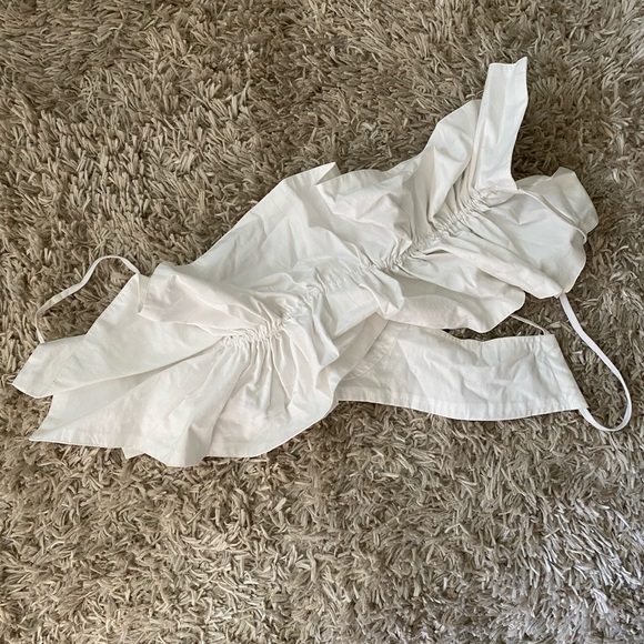 ARE YOU AM I Odile top 100% cotton made in USA size XS white - worn one time - Picture 7 of 11